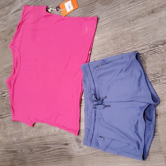 Freely Other - Freely Matching Shorts & T-Shirt Set Size Large